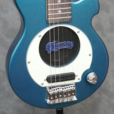 Pignose Travel Electric Guitar PGG-259 2026 - Metallic Blue with Gig Bag & Pro Setup image 2