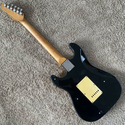 SSS Black Electric Guitar, Basswood Body, Maple Neck, Rosewood Fingerboard image 3