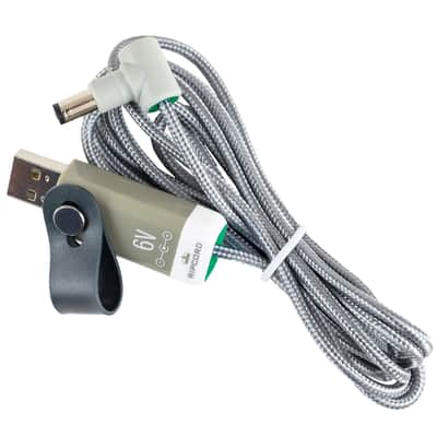 Ripcord USB to 6V Akai MPK49 Keyboard-compatible power cable by myVolts