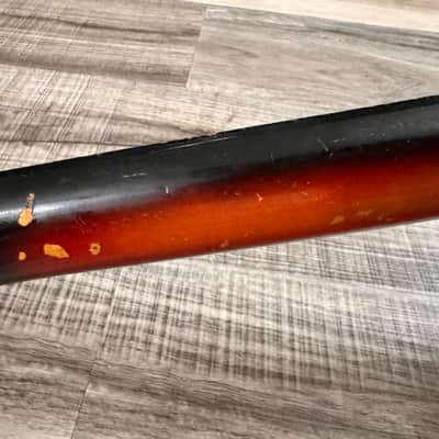 Vintage Tiesco Checkmate Guitar 1970 Sunburst 6 String Classical Flattop image 22