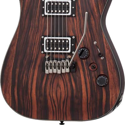 Schecter C-1 Exotic Ebony Electric Guitar - Natural Satin (3337) image 2