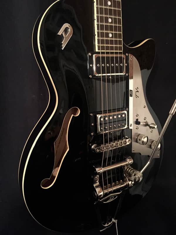 Duesenberg Starplayer TV Plus Black - Pickups plus Piezo! image 1