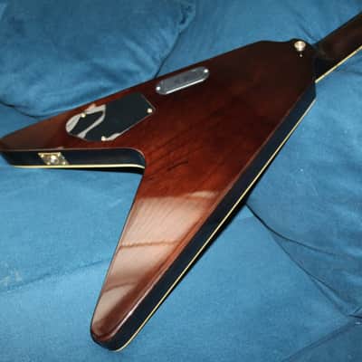 ESP Paul Smith Flying-V (Unique Mini/Traveller Guitar) - See-Through Black image 10