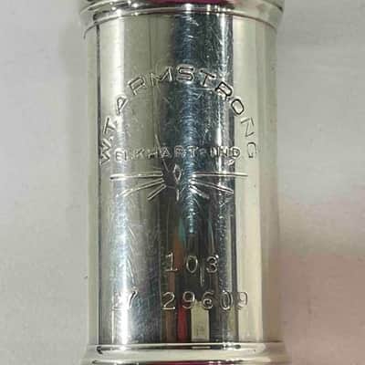 Armstrong Model 103 Open-Hole C-Foot flute, USA image 10