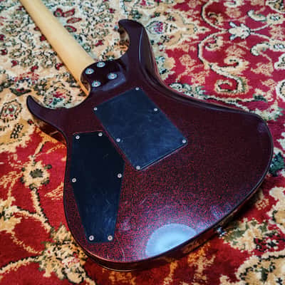2009 ESP Maverick MV 27 frets, SADO CUSTOM SHOP Factory, Black & Red Sparkle Flake, MIJ JAPAN image 21