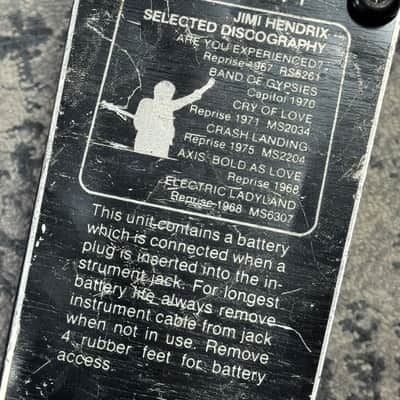 Dunlop JH-1 Jimi Hendrix Signature Wah 1990 - 2005 - Black image 2