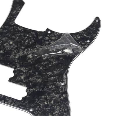 P Bass Pickguard Guitar Scratch Plate Pick Guard for 4 String American/Mexican Standard P Bass Style, 4Ply Black Pearl image 6
