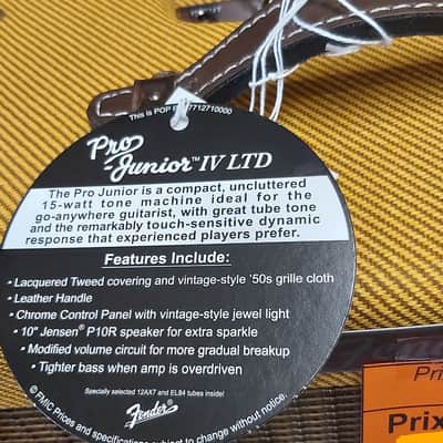 Fender Pro Junior IV 15-Watt 1x10" Guitar Combo image 4
