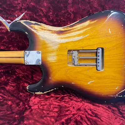 Fender Masterbuilt 58 Stratocaster (Dennis Galuszka), Abby Ybarra Pickups, 2 tone Sunburst Relic image 14