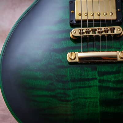 GIBSON USA Custom Shop M2M Les Paul Custom Widow "Green Widow + Ebony" (2024) image 10