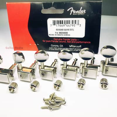 Genuine Fender Nickel Vintage Strat/Tele Stratocaster/Telecaster Tuners Machines image 1