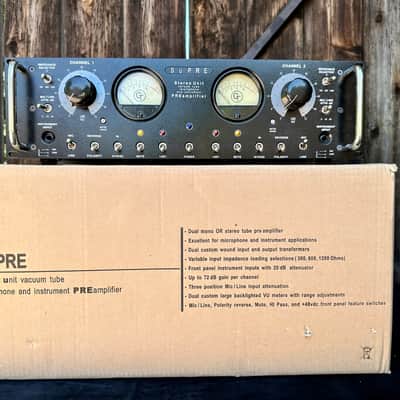 Groove Tubes SuPRE Stereo Unit Vacuum Tube Microphone and Instrument Preamplifier 2008 - 2010 - Black image 1