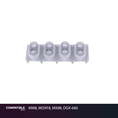 Yamaha 4-Key Rubber Contact Strip for MM8, MOXF8, MX88, DGX-660