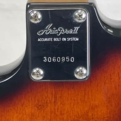 Aria Pro II STG-01-3x - Tobacco Burst image 7