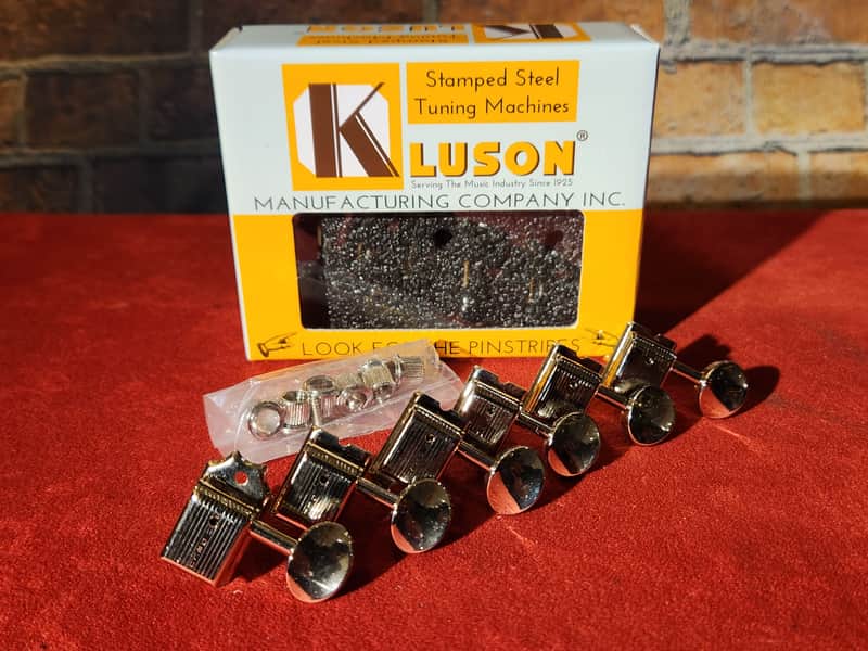 Kluson Nickel KD-6B-NM 6-6-Inline Tuners NEW #2 image 1