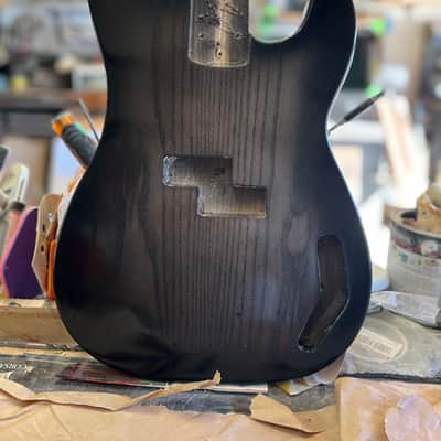 Madlad Instruments Finished Precision Bass PBass Body - Quiet Graveyard (sourced and made with pride in north Texas) - Semi-Gloss Poly Finish image 1