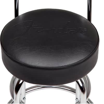 Fender Blackout Backrest Barstool w/ Embossed Logo, 30" image 10