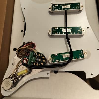 Seymour Duncan Everything Axe Pickguard Assembly 2010s - White image 2