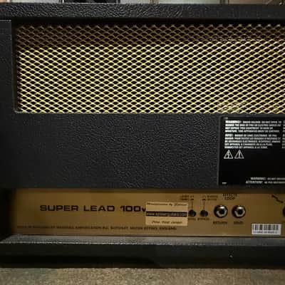 Marshall Super Lead 100w MKII Head Reissue Splawn Modded image 9