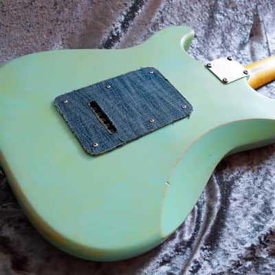 GB Liuteria Traditional Strato denim sky blue relic image 4