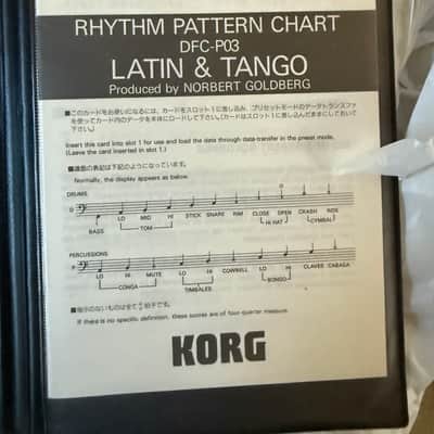 Korg DDD-5 Sound Library Series DFC-P03 Memory Card Latin & Tango for DDD5 Drum Machine image 4
