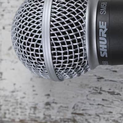 Shure SM58 Dynamic Vocal Microphone Cardioid Pickup Pattern with Clip and Pouch image 4