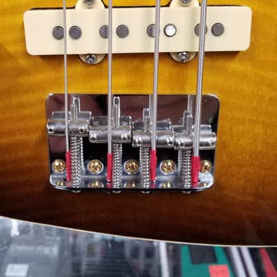 Washburn B20 Stage Bass 80's Sunburst Left Handed MIJ Japan w/HSC image 7