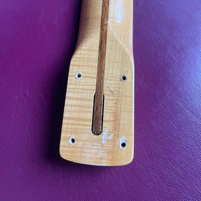 Monster Relic Strat Flamed Maple Neck Light Relic Aged Radius 7.25 image 4