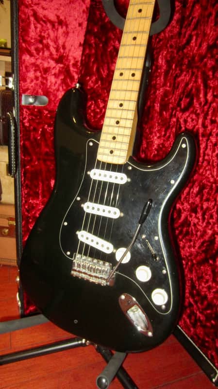 1976 Fender Stratocaster Black "Tuxedo" image 1