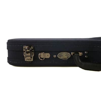 Vosta Navy Blue Archtop Wood Tenor Ukulele Hardshell Case image 5