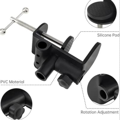 OriGlam Table Mount 3-in-1 Metal C-Clamp 2026 - Black image 5