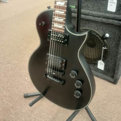 ESP LTD EC-256 with Jatoba Fretboard 2019 - Black Satin with Black Winter Pickup and Hardshell Case image 3