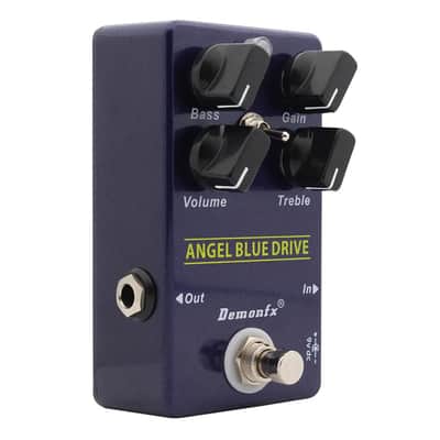 Demonfx ANGEL BLUE DRIVE Guitar Effect Pedal Overdrive With 2 mode Toggle Switch image 8