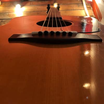 1966-71 Yamaha FG-180 Red Label Jumbo Dreadnought Acoustic Guitar Neck Reset MIJ image 4