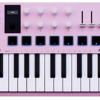 Arturia MiniLab 3 Rose Quartz USB Keyboard Controller+Portable Bluetooth Speaker image 2