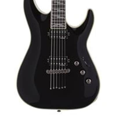 Schecter C-1 Blackjack Electric Guitar Gloss Black image 1