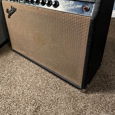 Fender Deluxe Reverb 2-Channel 22-Watt 1x12" Guitar Combo 1963 - 1967 - Black Panel image 2