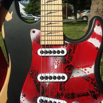 Lehara Tribute Partscaster Kramer body 1988 - Hand Relic image 5