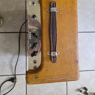 Fender  1960 Tweed Deluxe Clone Cutom build 1990s - Naturally Worn Shellaced Tweed image 2