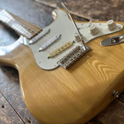 Greco Vintage Super Sounds Stratocaster FujiGen Built 1975 Natural Ash image 5