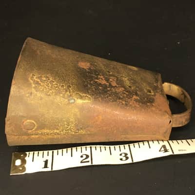 Cowbell 4 Inch Hand Forged Blacksmithed Antique Cow Bell image 12