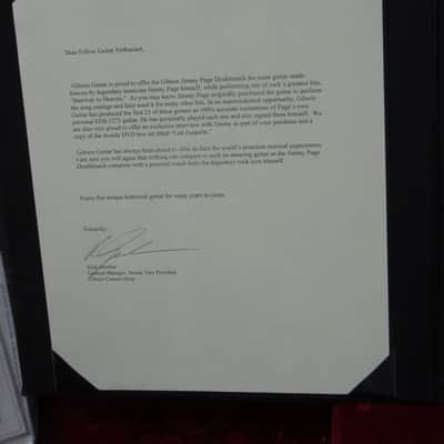 Gibson EDS-1275 Jimmy Page Aged/Signed & Played Ultimate Collectable Custom Shop Model image 12