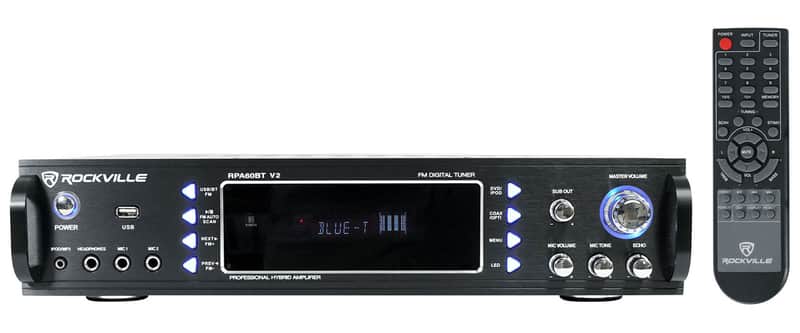 Rockville RPA60BT 1000 Watt Home Theater Receiver w/ Bluetooth/Tuner/USB/Mixer image 1