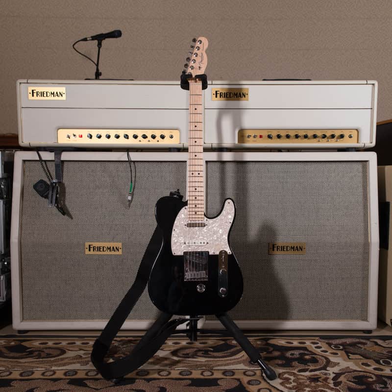 Fender American Nashville B-Bender Telecaster Black 2007 owned by Chris Shiflett image 1