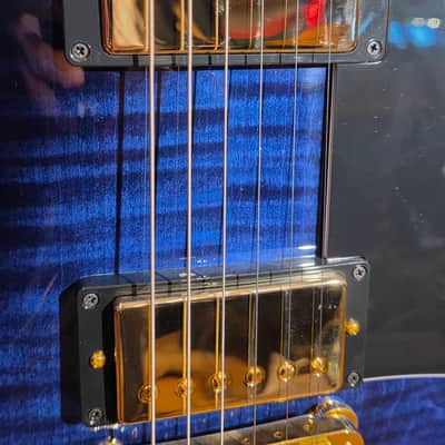Gibson 2024 Custom Shop Les Paul Custom Blue Widow w/ OHSC - Small Headstock Repair image 9