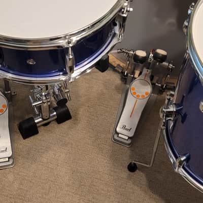 Pearl EXX725S/C717 Export EXX 10 / 12 / 13 / 14 / 16 / 22 / 14x5.5" 7pc Drum Set with Hardware 2013 - 2020 - High Voltage Blue image 5