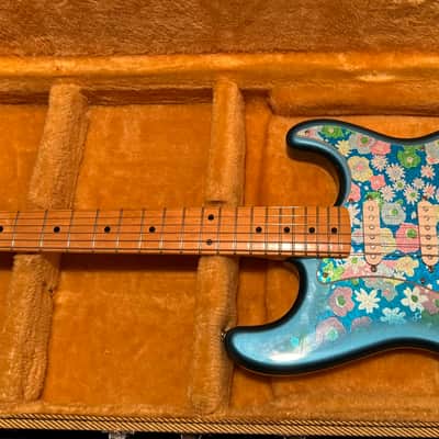 1999 Crafted in Japan Blue Floral Stratocaster image 18