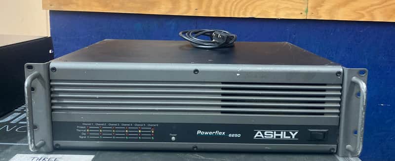 Ashly Powerflex 6250 6 Channel Amplifier 2000's - Black/Grey image 1
