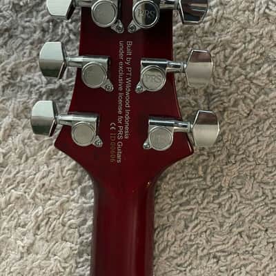 PRS SE Santana Signature 2017 HH Vintage Cherry Red Paul Reed Smith Guitar image 6