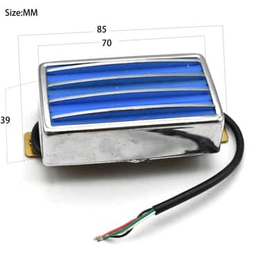 Blue Open Dual Blades Guitar Humbucker Pickup image 2